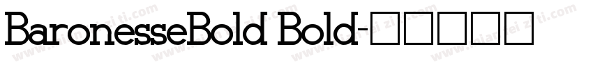 BaronesseBold Bold字体转换